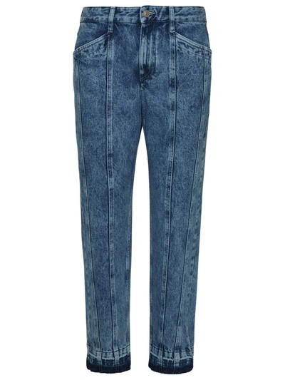 Shop Isabel Marant Étoile Blue Cotton Sulanoa Jeans In Light Blue