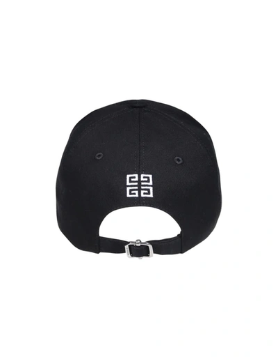 Shop Givenchy Baseball Hat In Canvas In Black