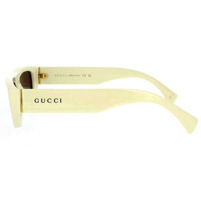 Gucci Eyewear Sunglasses In Ivory