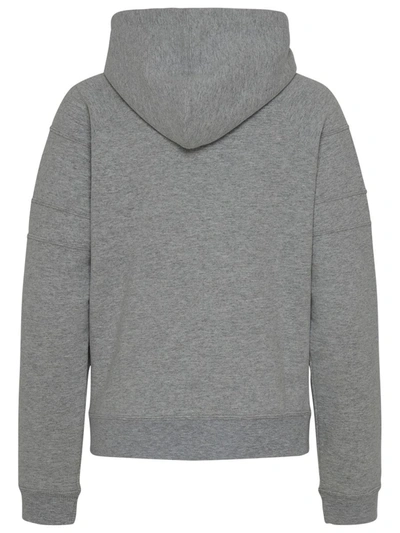 Shop Saint Laurent Gray Cotton Sweatshirt In Grey