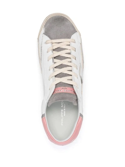 Shop Philippe Model Paris Low Sneakers - White And In Grey