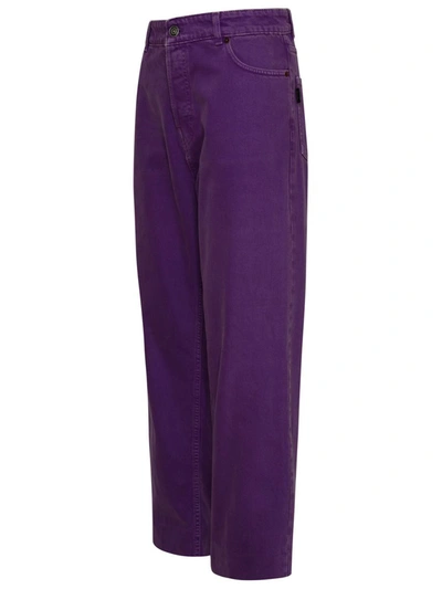 Shop Haikure Purple Cotton Betty Jeans In Violet