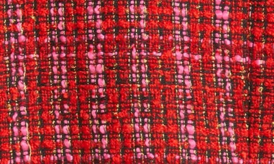 Shop Derek Lam 10 Crosby Walter Double Breasted Tweed Jacket In Red Multi