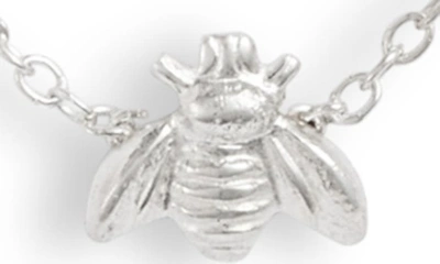 Shop Set & Stones Beatriz Bee Necklace In Silver