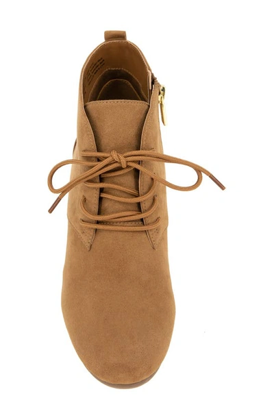 Reaction Kenneth Cole Deka Wedge Bootie In Desert Micro