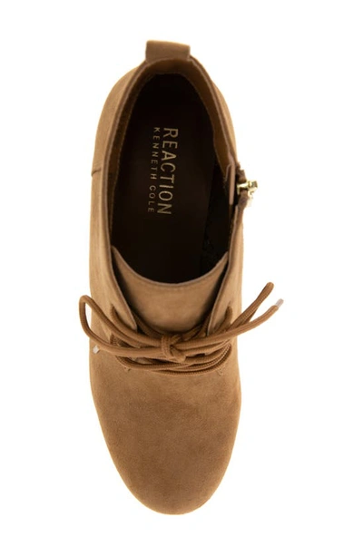 Reaction Kenneth Cole Deka Wedge Bootie In Desert Micro