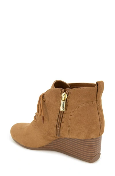 Reaction Kenneth Cole Deka Wedge Bootie In Desert Micro