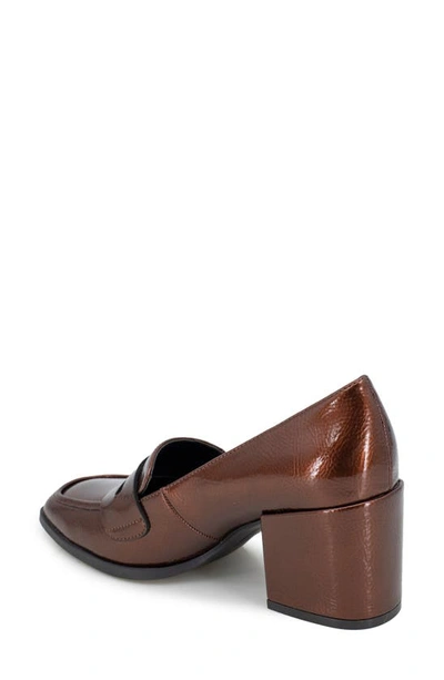 Shop Reaction Kenneth Cole Elsa Patent Loafer Pump In Brown Patent