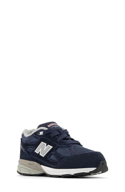 Shop New Balance 990v3 Running Sneaker In Navy