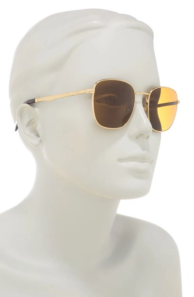 Shop Persol Sartoria 52mm Square Sunglasses In Gold