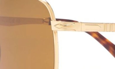 Shop Persol Sartoria 52mm Square Sunglasses In Gold