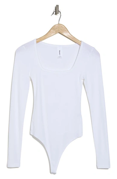 Shop Abound Long Sleeve Organic Cotton Blend Bodysuit In White