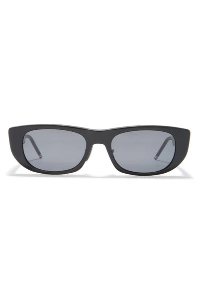 Shop Thom Browne 53mm Square Sunglasses In Black