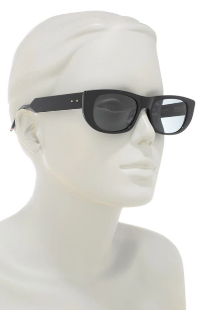Shop Thom Browne 53mm Square Sunglasses In Black
