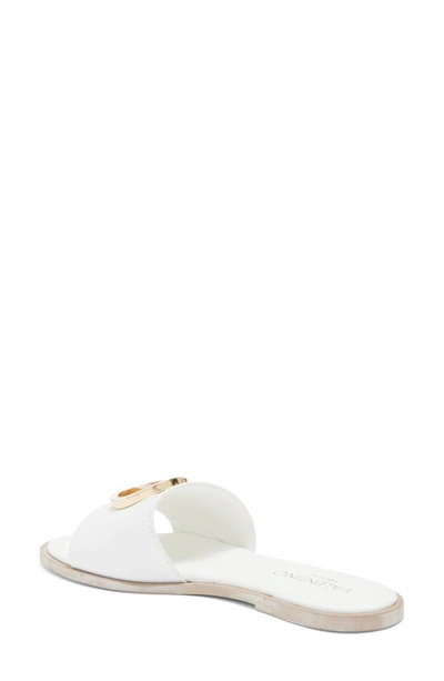 Shop Valentino By Mario Valentino Bugola Slide Sandal In White