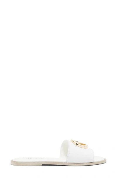 Valentino By Mario Valentino Bugola Slide Sandal In White