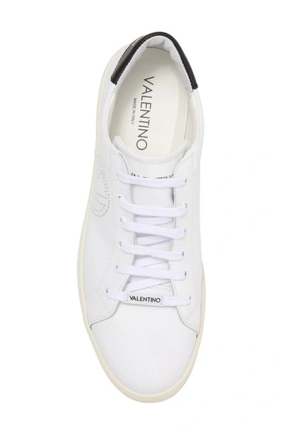 Valentino By Mario Valentino Dimitri Sneaker In White Black