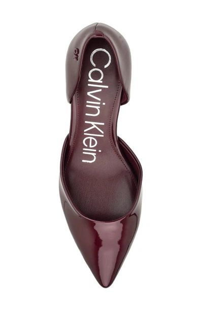 Calvin Klein Gloria D'orsay Pump In Wine
