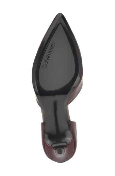 Calvin Klein Gloria D'orsay Pump In Wine