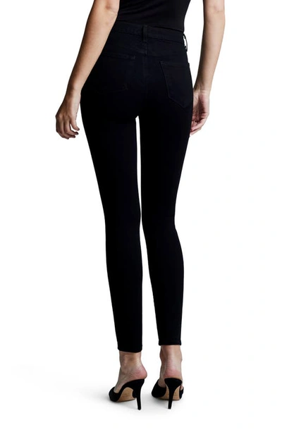 Shop L Agence Monique High Rise Skinny Jeans In Jet
