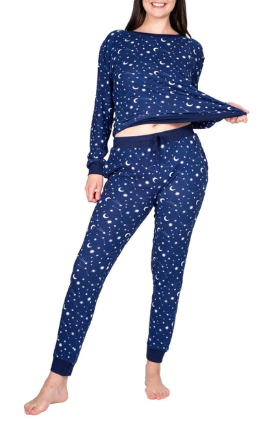 Shop Blis Long Pajamas In Cosmic Cozy