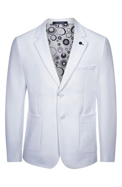 Shop Tom Baine Performance Two-button Waffle Sport Coat In White