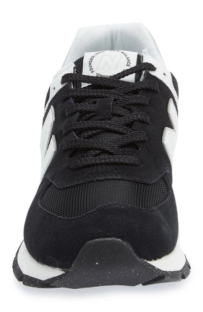 Shop New Balance 574 Sneaker In Black/ White