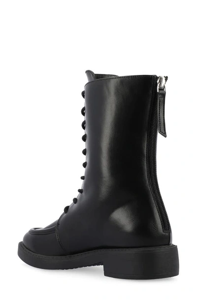Journee Collection Nikks Combat Boot In Black