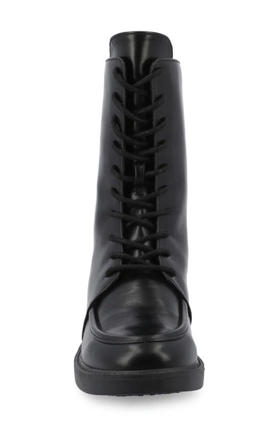 Journee Collection Nikks Combat Boot In Black