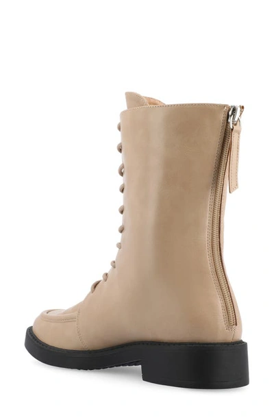 Journee Collection Nikks Combat Boot In Tan