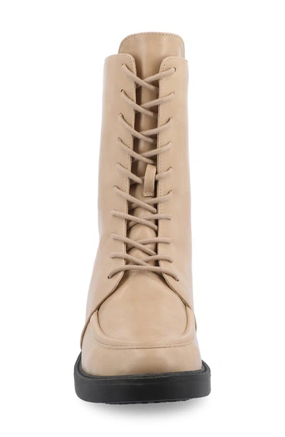 Journee Collection Nikks Combat Boot In Tan