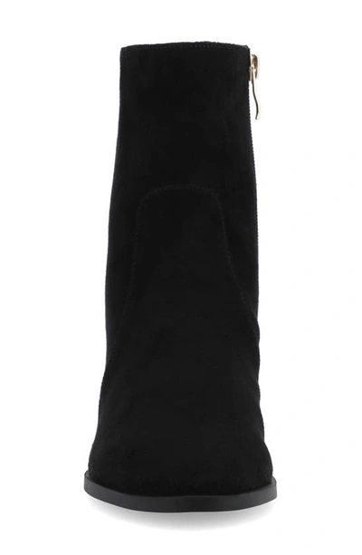Journee Collection Hayven Tru Comfort Block Heel Bootie In Black