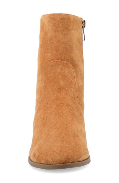 Journee Collection Collection Women's Tru Comfort Foam Wide Width Hayven Booties In Cognac