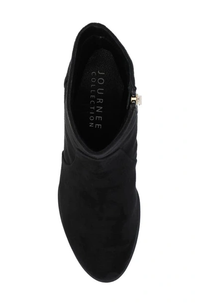 Journee Collection Hayven Tru Comfort Block Heel Bootie In Black