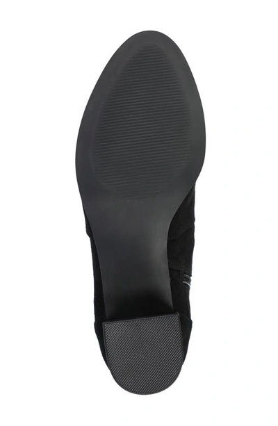 Shop Journee Collection Hayven Tru Comfort Block Heel Bootie In Black