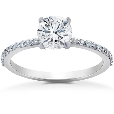 Pompeii3 3/4 Ct Lab Created Diamond Sophia Engagement Ring 14k White Gold In Multi