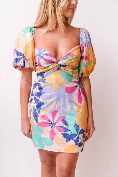 Shop Gilner Farrar Laurel Dress In Hawaiian Punch In Multi