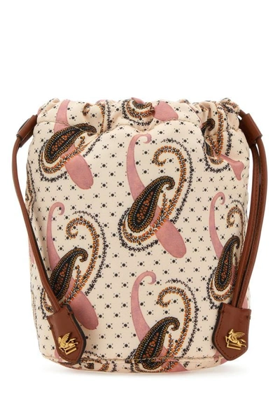 Etro Pouch With Paisley Pattern And Polka Dots In Multicolor
