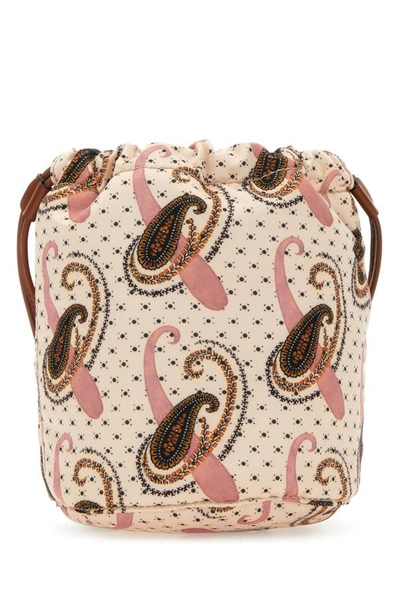Shop Etro Woman Printed Fabric Pouch In Multicolor