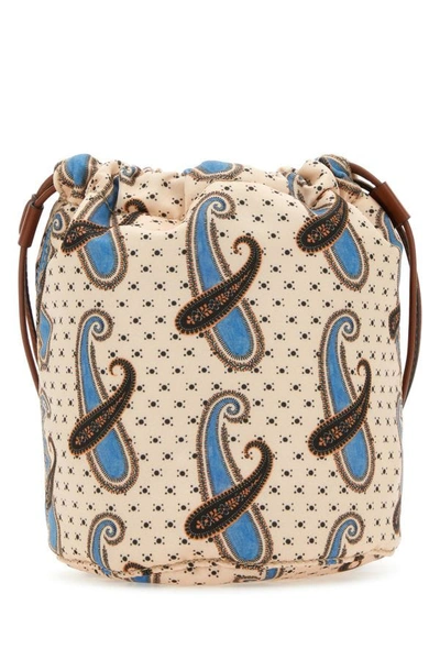 Shop Etro Woman Printed Fabric Pouch In Multicolor