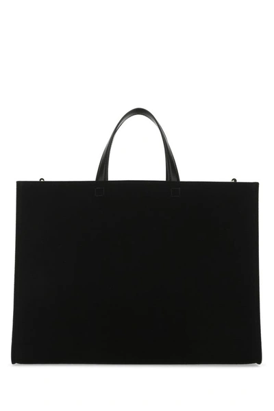 Shop Givenchy Woman Black Canvas Medium G Shopping Bag