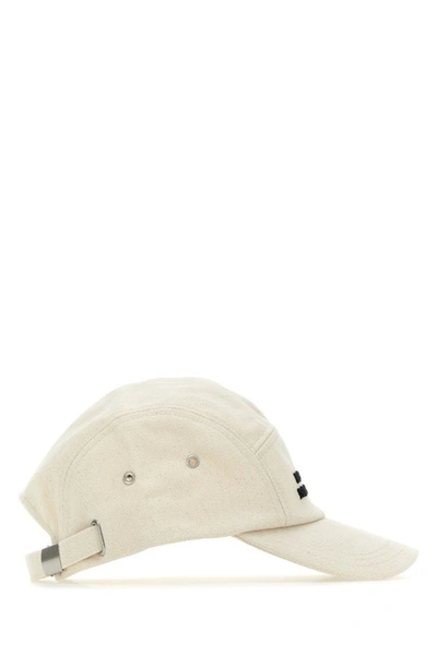 Shop Isabel Marant Woman Malange Ivory Cotton Tedji Baseball Cap In White