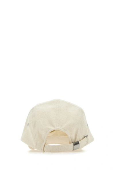 Isabel Marant Tedji Cotton Baseball Cap With Curved Visor In White