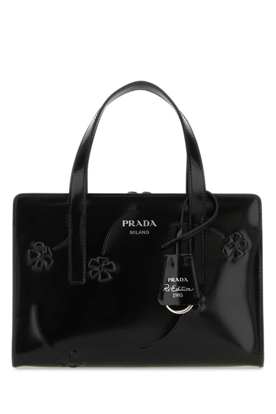 Shop Prada Logo In Black