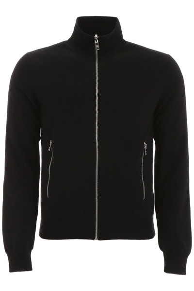 Shop Prada Reversible Logo Bomber Jacket In Black