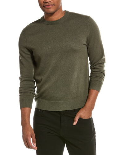 Shop Theory Hilles Cashmere Crewneck Sweater In Green
