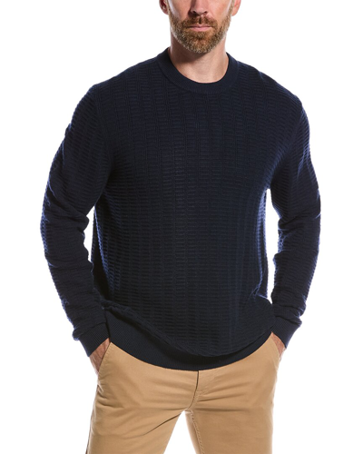 Shop Ted Baker Crannog Wool-blend Crewneck Sweater In Blue