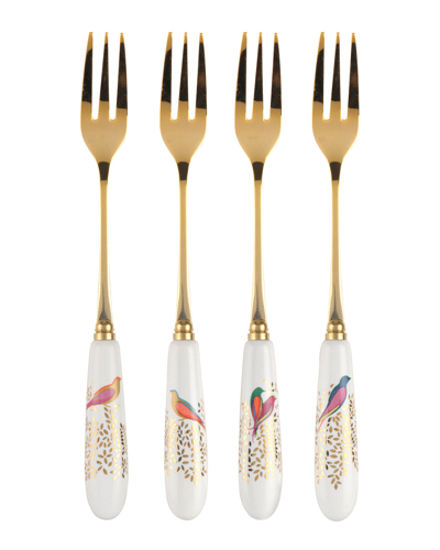 Shop Portmeirion Sara Miller For  Chelsea Collection Set Of 4 Pastry Forks