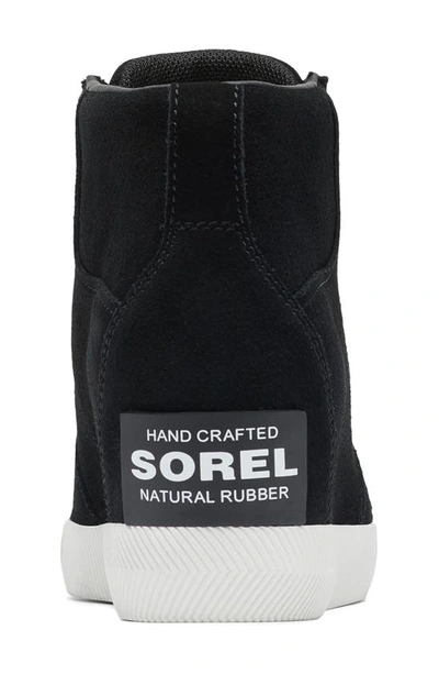 Shop Sorel Out N About Wedge Bootie In Black/ Sea Salt