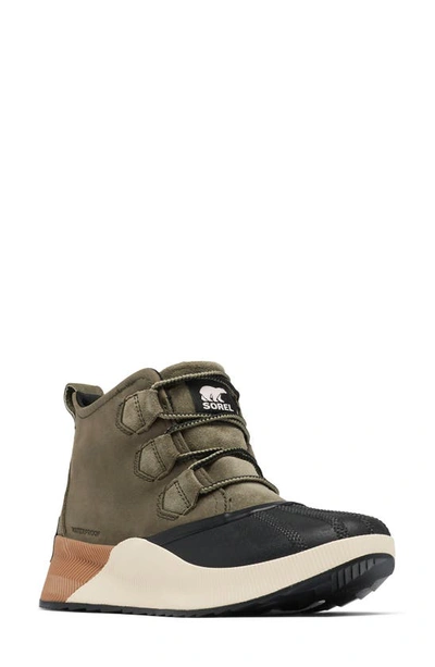 Shop Sorel Out N About Iii Waterproof Boot In Stone Green/ Black